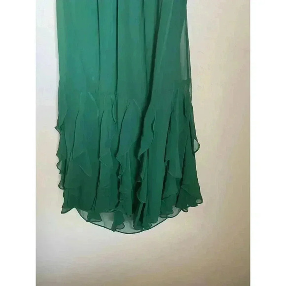 The Limited Halter Ruffle Mini‎ Dress Green Size 6 - Picture 9 of 14